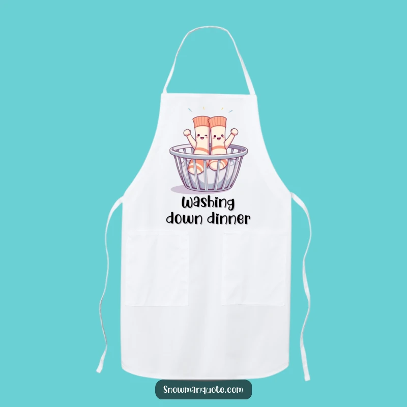 Funny Dancing Socks Apron - Hilarious Kitchen Companion for Playful Cooks