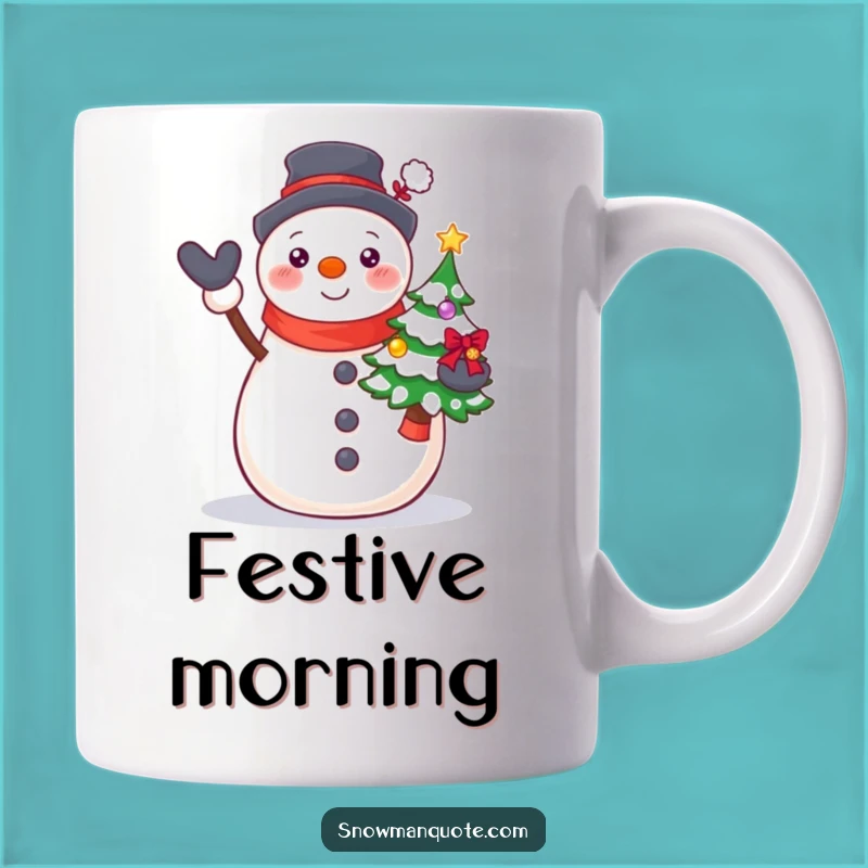 Funny Proud Snowman Tree Mug: Festive & Hilarious Christmas Gift