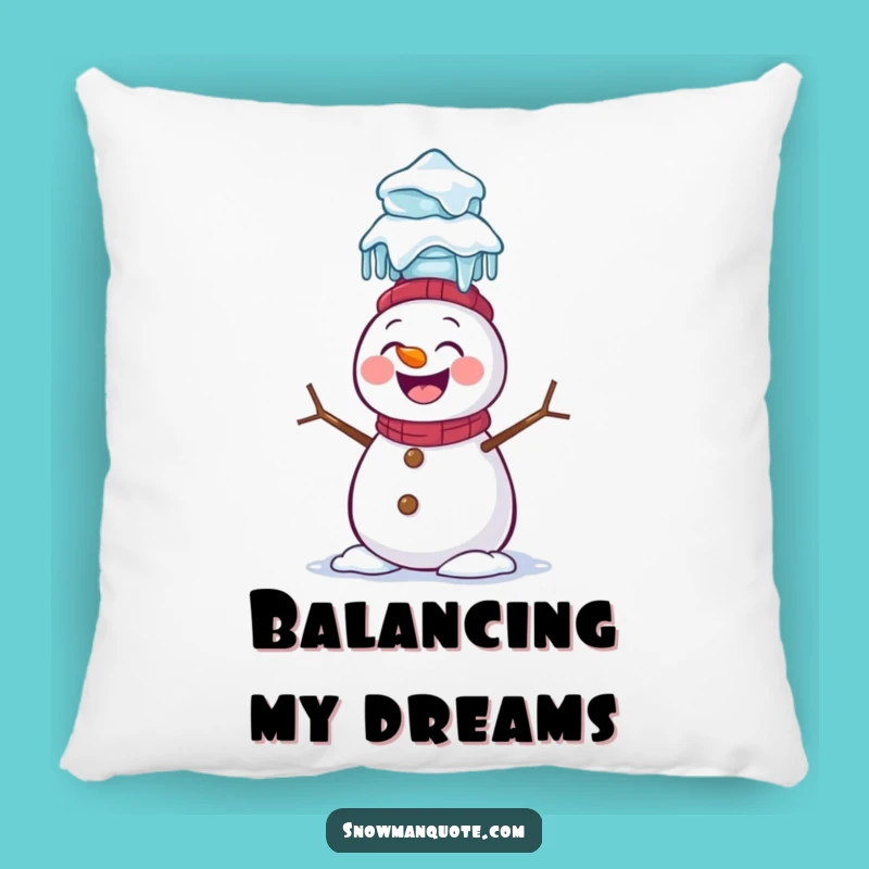 Funny Snowman Icicle Pillow: Cozy Comfort with Winter Comedy, Decorative Funny Gift