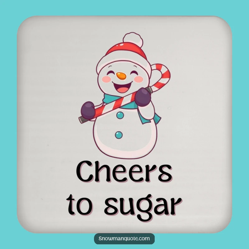 Funny Snowman Mic Coaster Set - Protect Surfaces with Holiday Tunes, Funny Gift