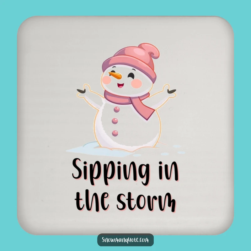 Funny Snowman Wind Coasters: Protect Surfaces with Hilarious Winter Bluster Gift