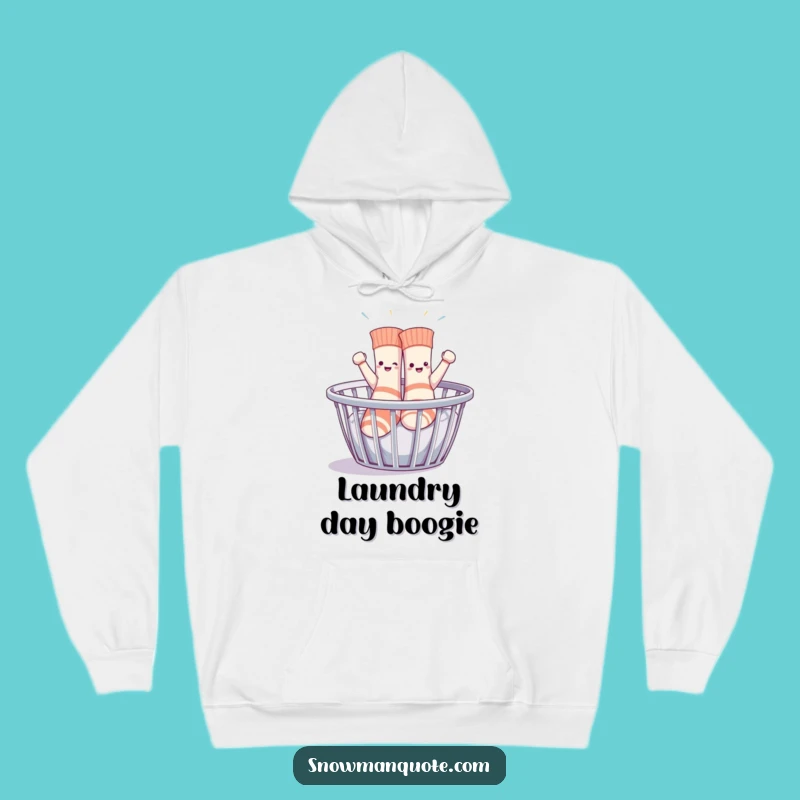 Cozy Funny Dancing Socks Hoodie - Warm & Hilarious Laundry Day Comfort Gift
