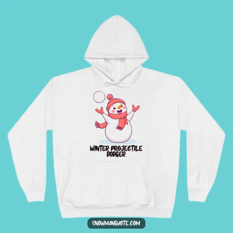 Funny Snowman Snowball Hoodie: Cozy Winter Fun, Delighted Character, Ideal Funny Gift