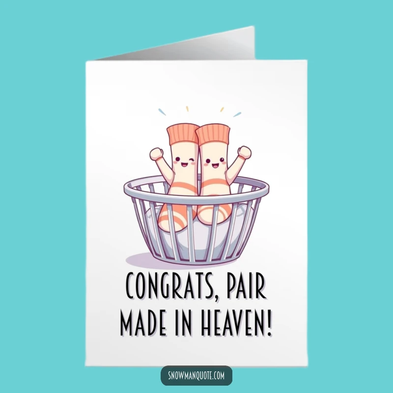Free Printable Congrats Card: Sock Dance Celebration, Funny Downloadable Gift
