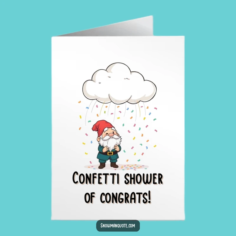 Free Printable Congrats Card: Confetti Cloud Joy, Funny Downloadable Gift