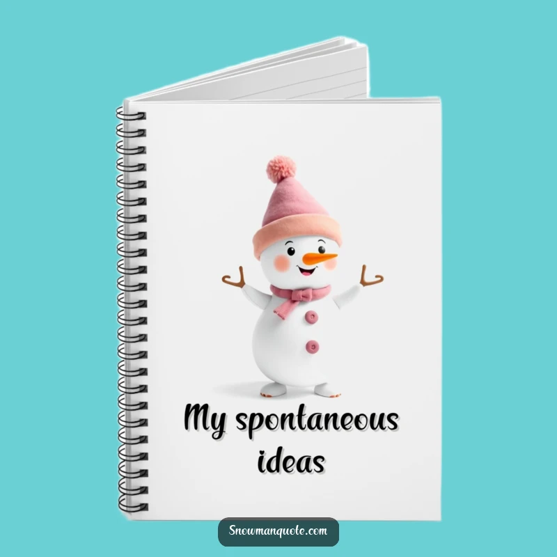 Funny Dancing Snowman Hat Notebook: Dance Journal, Creative Funny Gift for Writers