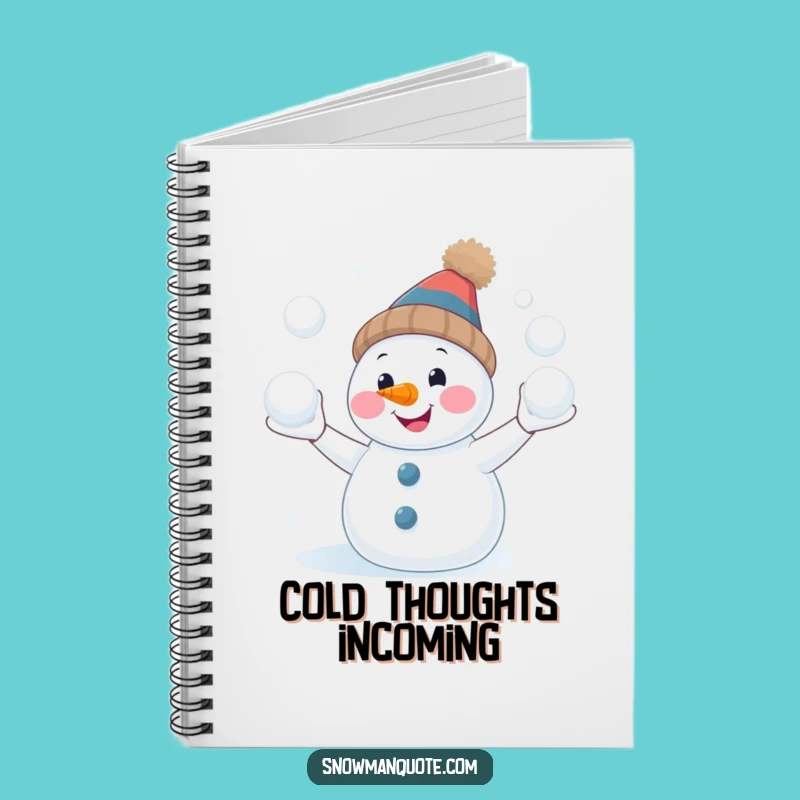 Funny Snowman Juggling Notebook: Hilarious Winter Notes and Gift