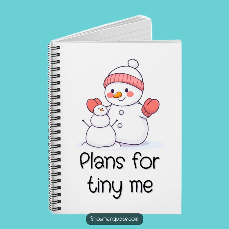 Funny Snowman Mittens Notebook: Jot Down Ideas with Hilarious Winter Building Theme Gift