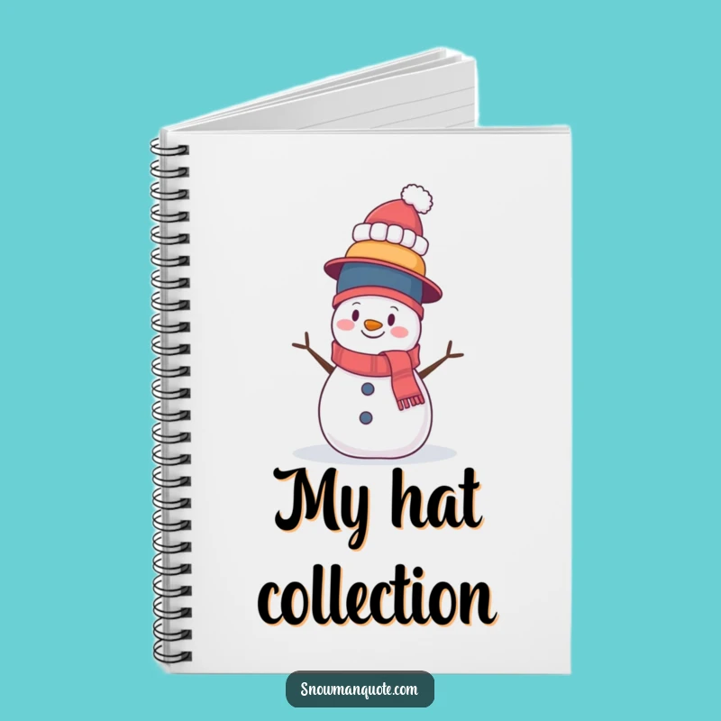 Funny Wobbly Snowman Notebook - Journal Your Balancing Acts