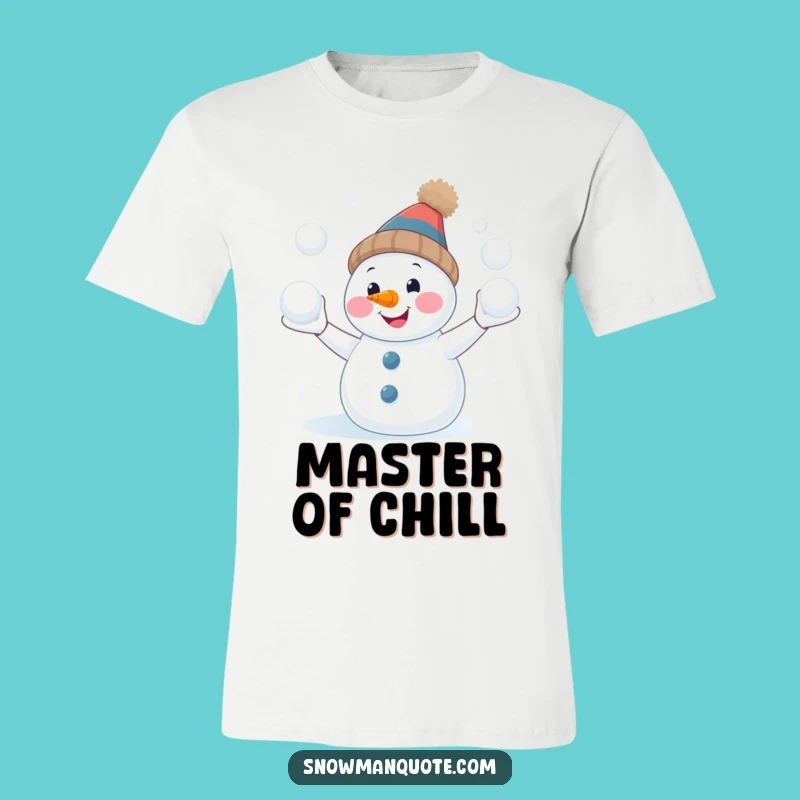 Funny Juggling Snowman T-Shirt: Hilarious Winter Character Apparel Gift